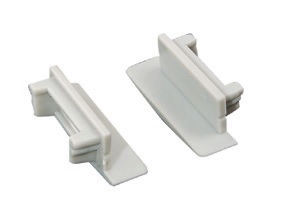Set 2pcs plastic caps with & without hole for P119 profile