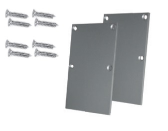 Set 2pcs metal caps with & without hole for P75 profile