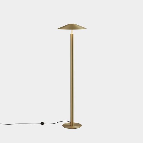 H Floor Lamp Gold