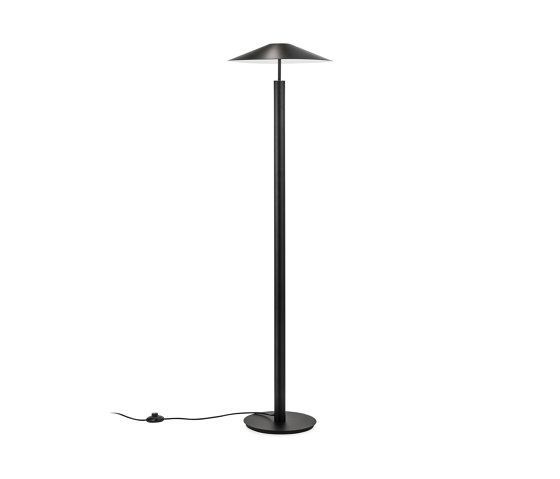 H Floor Lamp Black