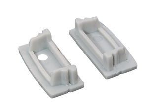 Set 2pcs plastic caps with & without hole for P117 profile