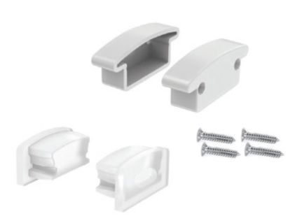 Set 2pcs silicone caps with & without hole for P147 profile