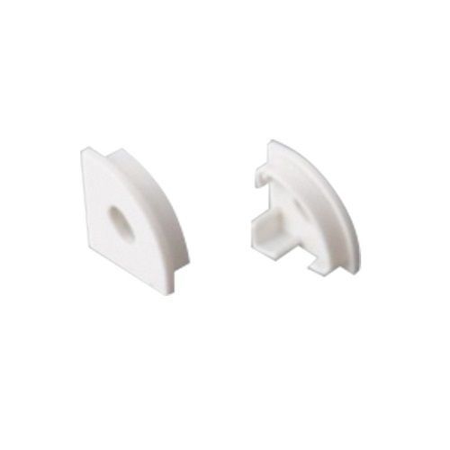 Set 2pcs plastic caps with & without hole for P161 profile