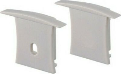 Set 2pcs plastic caps with & without hole for P171 profile