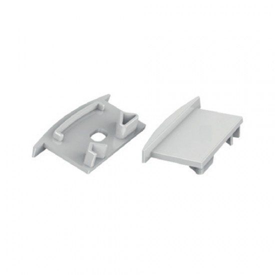 Set 2pcs plastic caps with & without hole for P191 profile
