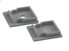 Set 2pcs plastic caps with & without hole for P28 profile