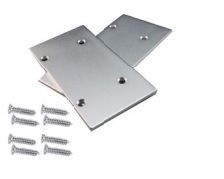 Set 2pcs metal caps with & without hole for P49 profile