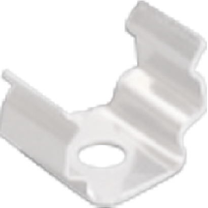 White metal mounting clip for P151, P151W & P151B profiles