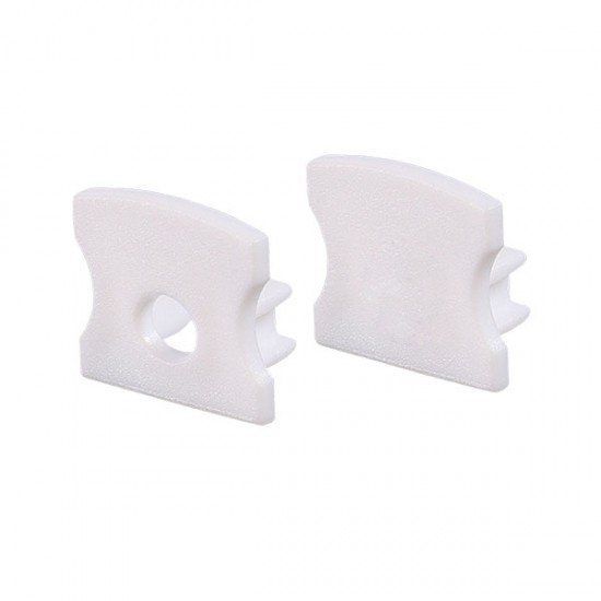 Set 2pcs plastic caps with & without hole for P113 profile