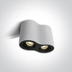 13 Wall & Ceiling GU10 Adjustable Cylinders Aluminium