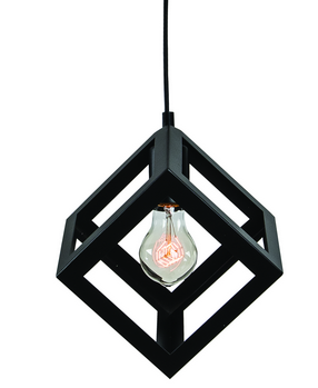 Pendant light cube black Φωτογραφία από Pendant light cube black