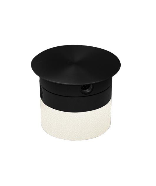 Ceiling base with 3w led in black finish Φωτογραφία από Ceiling base with 3w led in black finish