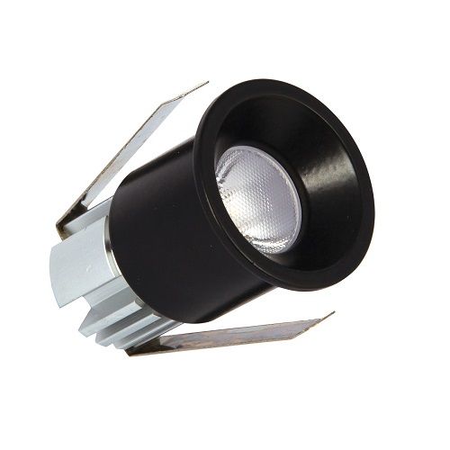 Mini Spot Round Recessed Dimmable Triac 3W Black Φωτογραφία από Mini Spot Round Recessed Dimmable Triac 3W Black