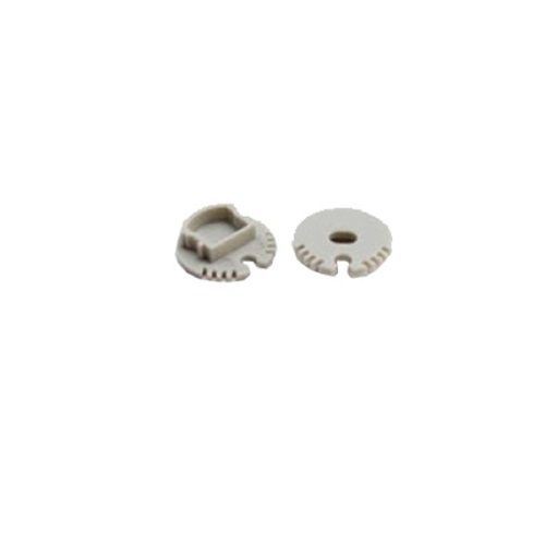 Set 2pcs plastic caps with & without hole for P8N profile Φωτογραφία από Set 2pcs plastic caps with & without hole for P8N profile
