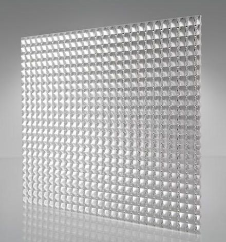 PMMA prismatic diffuser for P75 profile Φωτογραφία από PMMA prismatic diffuser for P75 profile
