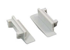 Set 2pcs plastic caps with & without hole for P119 profile Φωτογραφία από Set 2pcs plastic caps with & without hole for P119 profile