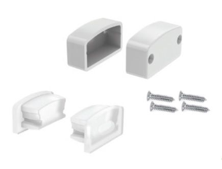 Φωτογραφία από Set 2pcs silicone caps with & without hole for P146 profile