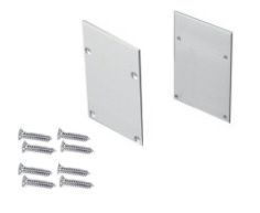 Φωτογραφία από Set 2pcs metal caps with & without hole for P207 profile