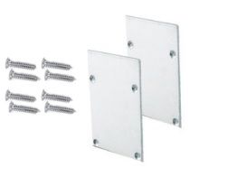 Φωτογραφία από Set 2pcs metal caps with & without hole for P210 profile
