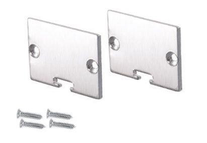 Φωτογραφία από Set 2pcs plastic caps with & without hole for P217 profile
