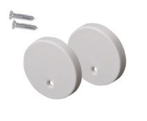 Set 2pcs plastic caps with & without hole for P230 profile Φωτογραφία από Set 2pcs plastic caps with & without hole for P230 profile
