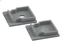 Φωτογραφία από Set 2pcs plastic caps with & without hole for P28 profile