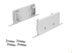 Φωτογραφία από Set 2pcs plastic caps with & without hole for P50N profile