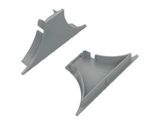 Φωτογραφία από Set 2pcs plastic caps with & without hole for P620 profile