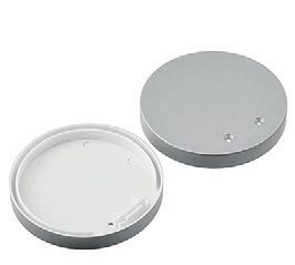 Set 2pcs plastic caps with & without hole for P66 profile Φωτογραφία από Set 2pcs plastic caps with & without hole for P66 profile
