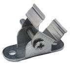 Rotating metal wall mounting clip for P2LA profile Φωτογραφία από Rotating metal wall mounting clip for P2LA profile