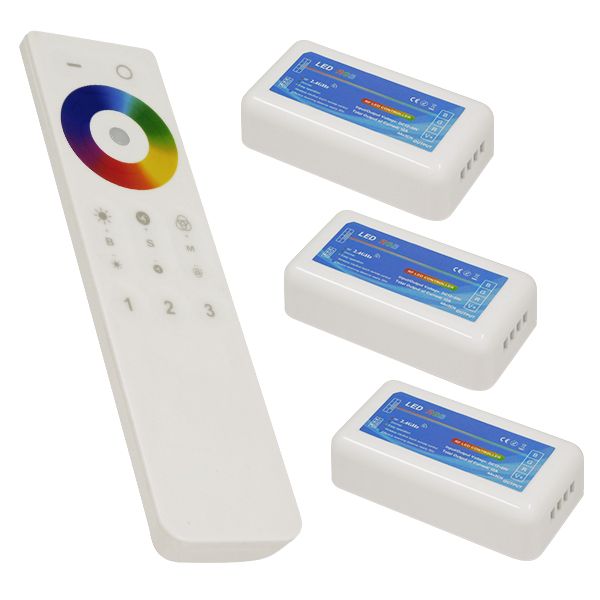 Φωτογραφία από LED RGB Controller 2.4G RF 3 Group 12v (432w) - 24v (864w) DC