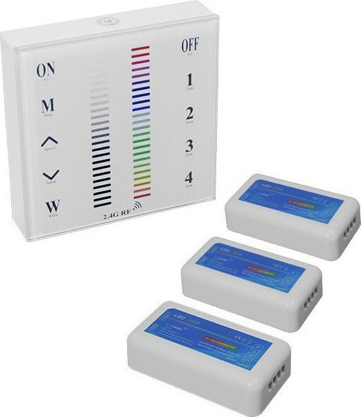 LED RGB Controller 2.4G RF 12v (432w) - 24v (864w) DC 3 Group Φωτογραφία από LED RGB Controller 2.4G RF 12v (432w) - 24v (864w) DC 3 Group